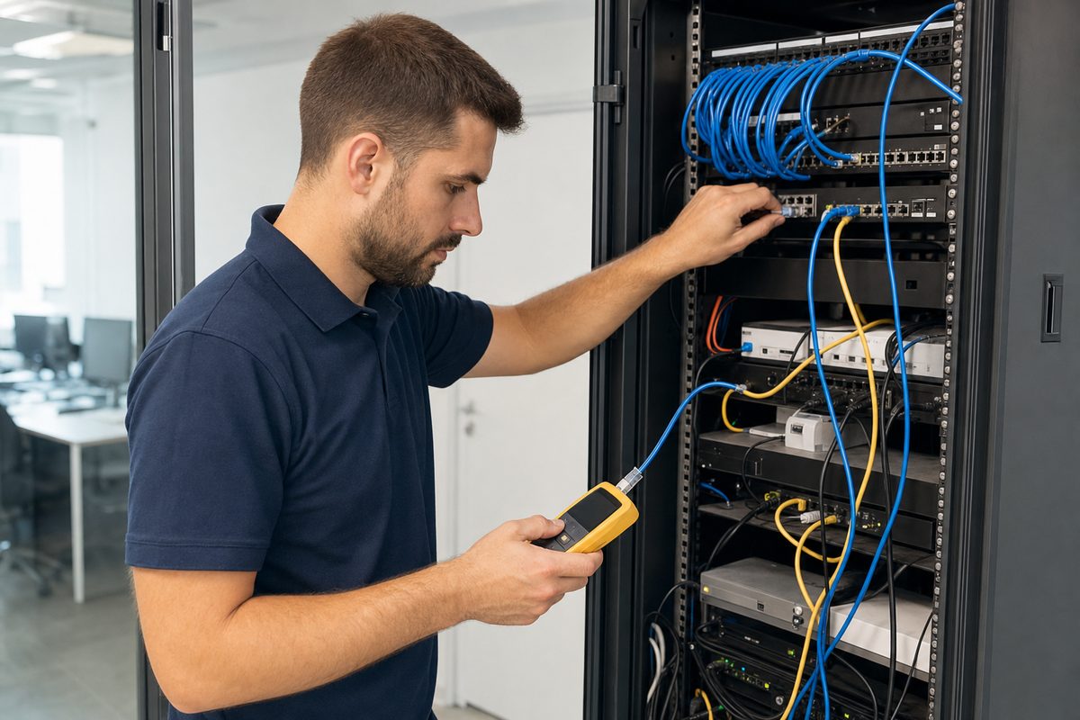 Network kabini kurulum ve saha desteği